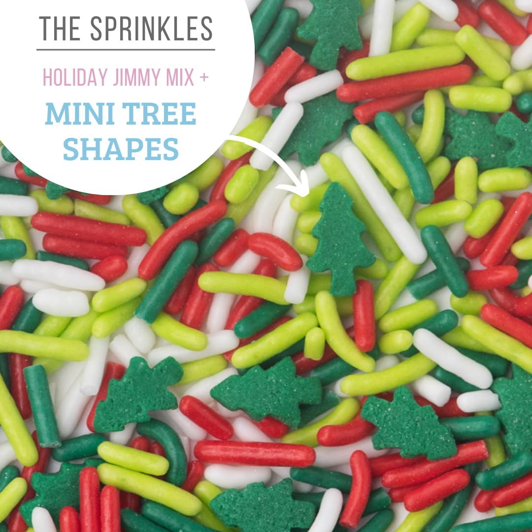 Sweets Indeed, Christmas Frosting Kit plus Sprinkles, 3 Frosting Tubes, 2.5 ounces Sprinkes, 4 nozzles, 11.31 ounces, Perfect fo