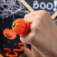 Halloween Candy Ring Pops  18 Pieces of Halloween Hard Candy Individually Wrapped  Perfect Pumpkin Suckers for Trick or Treaters and Party Favors  Ideal Candy Rings for Sharing and Snacking