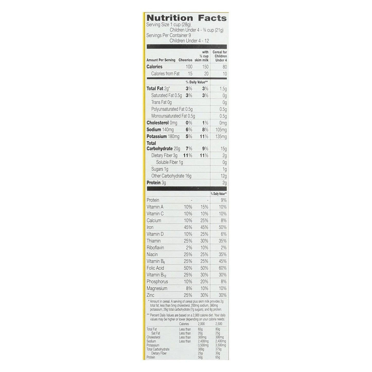 Cheerios Toasted Whole Grain Oat Cereal 14 oz (Pack of 12)