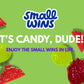 Small Wins Classic Gummies, Sour Fruit Flavored, Plant Based, Organic, All Natural Colors and Sweeteners, Vegan, Low Sugar (5g),