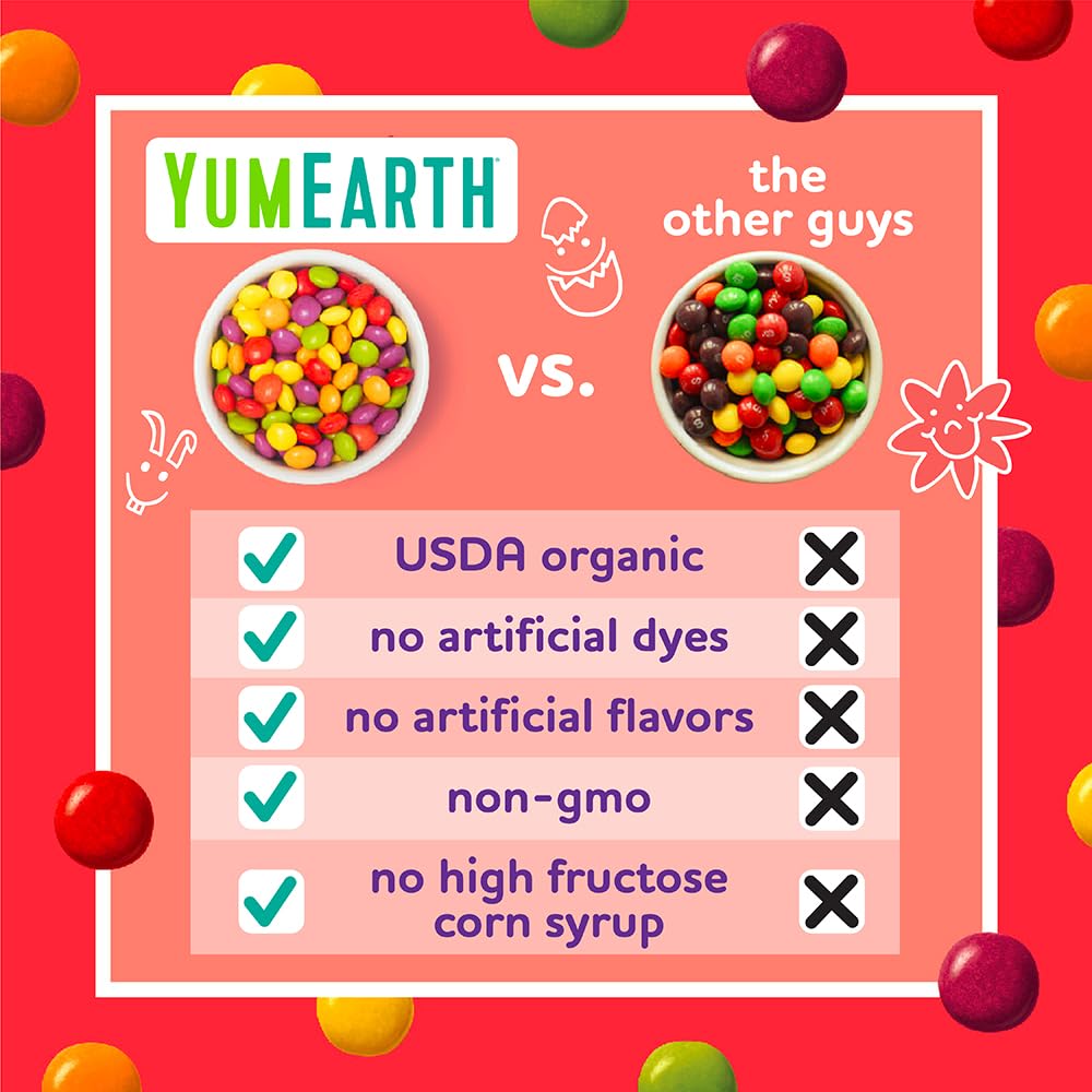 Yumearth Organic Easter Giggles Chewy Candy - Allergy Friendly (Top 9 Free), No Artificial Dyes Or Flavors, Non Gmo, Gluten Free