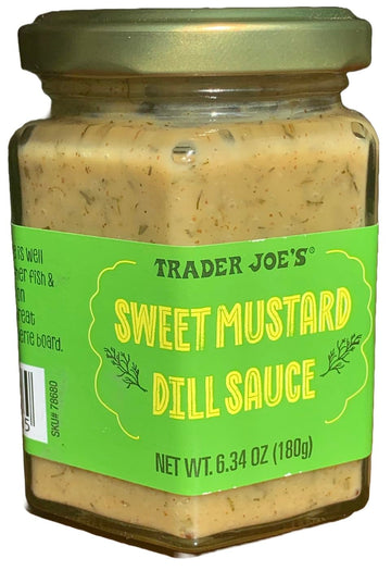 Trader Joe Sweet Mustard Dill Sauce, 6.34 ounces (180 grams)