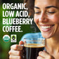 VitaCup Dark Roast Coffee Pods, Organic Blueberry Flavor, Low Acid, 16 Count, Fair Trade, Recyclable Single Serve