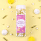 White Deluxe Gold Sprinkles For Cake Decorating 4.23Ounce - Sugar Mix Contains Star & Pearl Sprinkles For Cupcake Toppers, Ice C