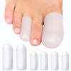 Homergy Original Soft Gel Toe Cap - 6 Small & Big Toe Protectors For Women & Men, Cushioning Toe Sleeves To Provide Relief From 