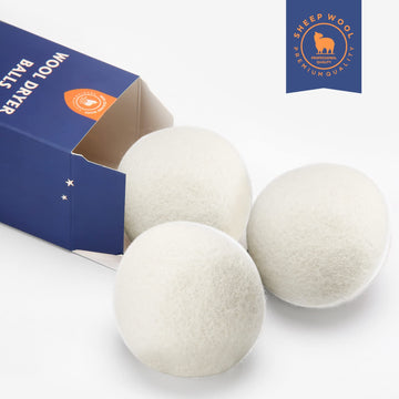 Wool Dryer Balls Handmade 3 Pack Xl,Organic Laundry Dryer Balls,100% New Zealand Wool Natural Fabric Softener,Reusable 1000 Load