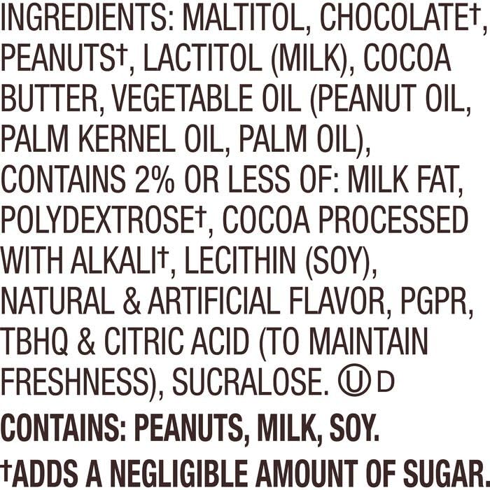 ZompoZ Zero Sugar Dark Chocolate Peanut Butter Cups, Sugar Free, Keto Friendly, Bulk Treat, 2 Lb, Miniature, Appx 130 Pieces