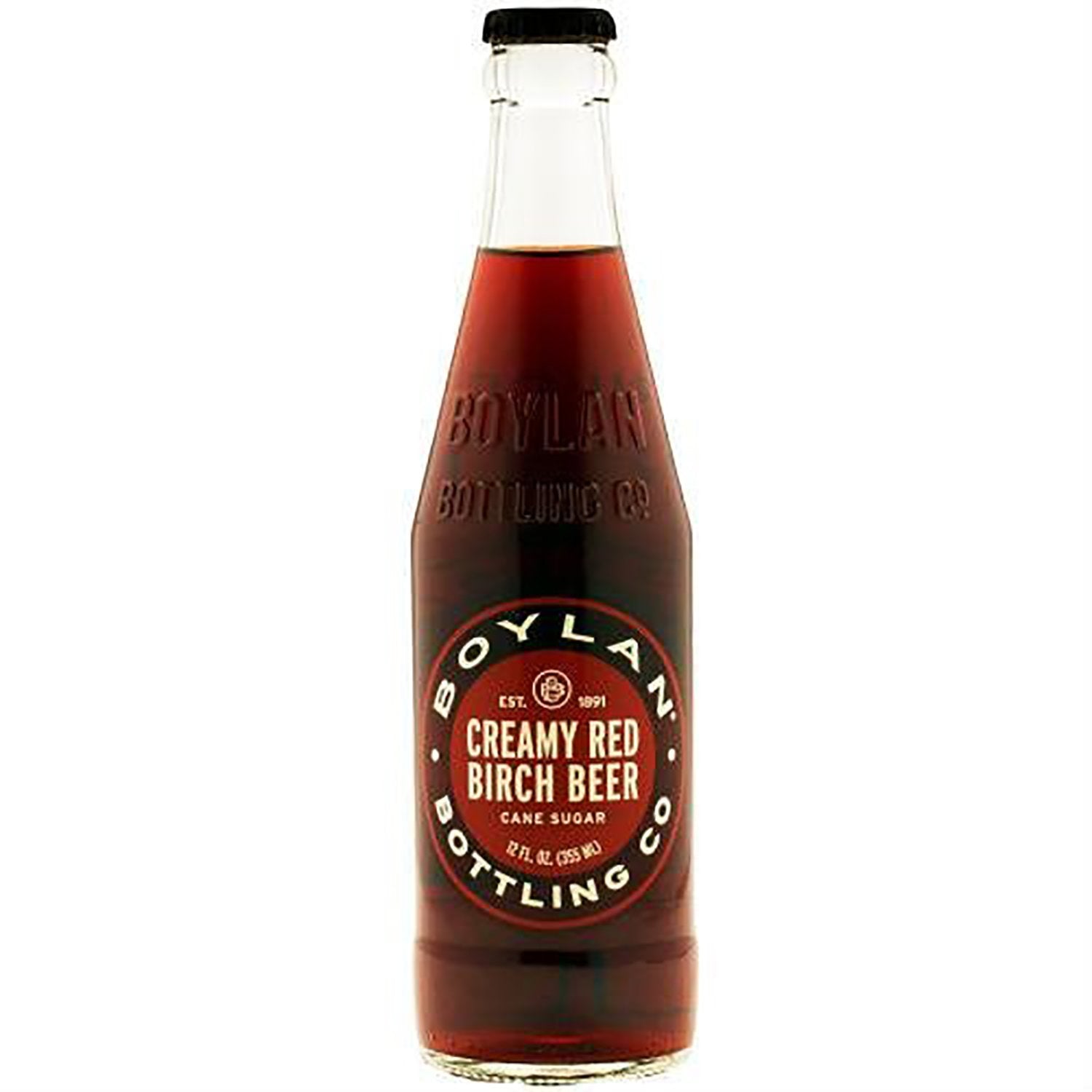 Boylan Soda  Creamy Red Birch Malt Drink  12 Fl Oz (12 Glass Bottles)