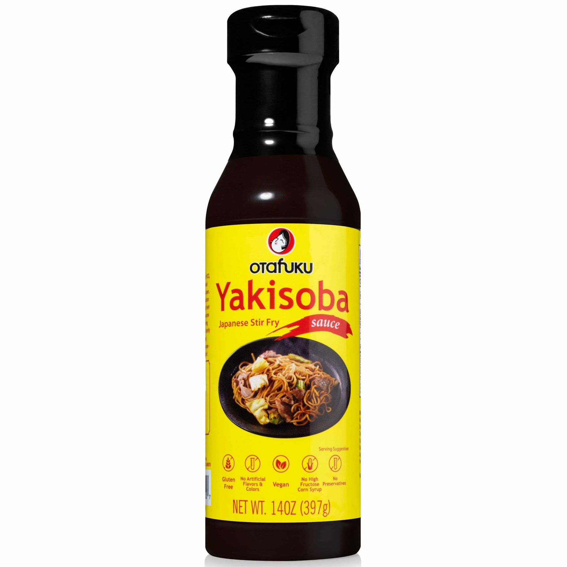 Otafuku Yakisoba Sauce for Japanese Stir Fry Noodles, Gluten-Free & Vegan Yakisoba Sauce Authentic Umami Flavor - No Artificial 