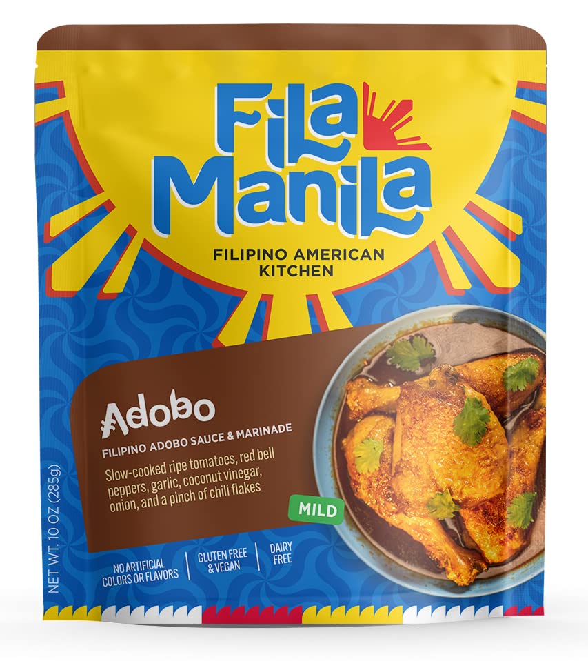 F.ila Manila Filipino Peach Adobo Sauce 8 oz (Pack of 6)