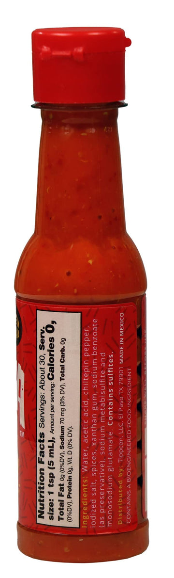 La Perrona Chiltepin Hot Sauce 5 Ounce Bottle | Red Chiltepin Pepper Salsa Picante | Extra Spicy | Handmade 5Oz (Pack Of 3)