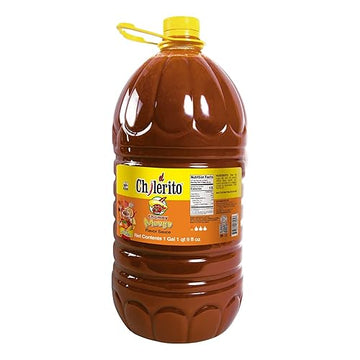 El Chilerito Sauce Chamoy Mango Flavor 5L/ 166.6 Fl. Oz - For Garnishing Fruits And Snacks, Kosher