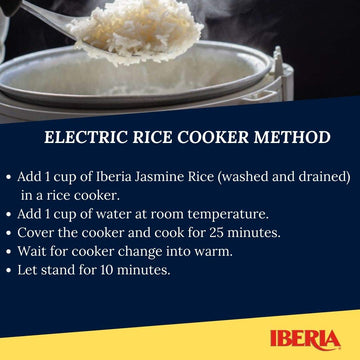 Iberia Jasmine Rice, 5 Lbs. Long Grain Naturally Fragrant Enriched Jasmine Rice