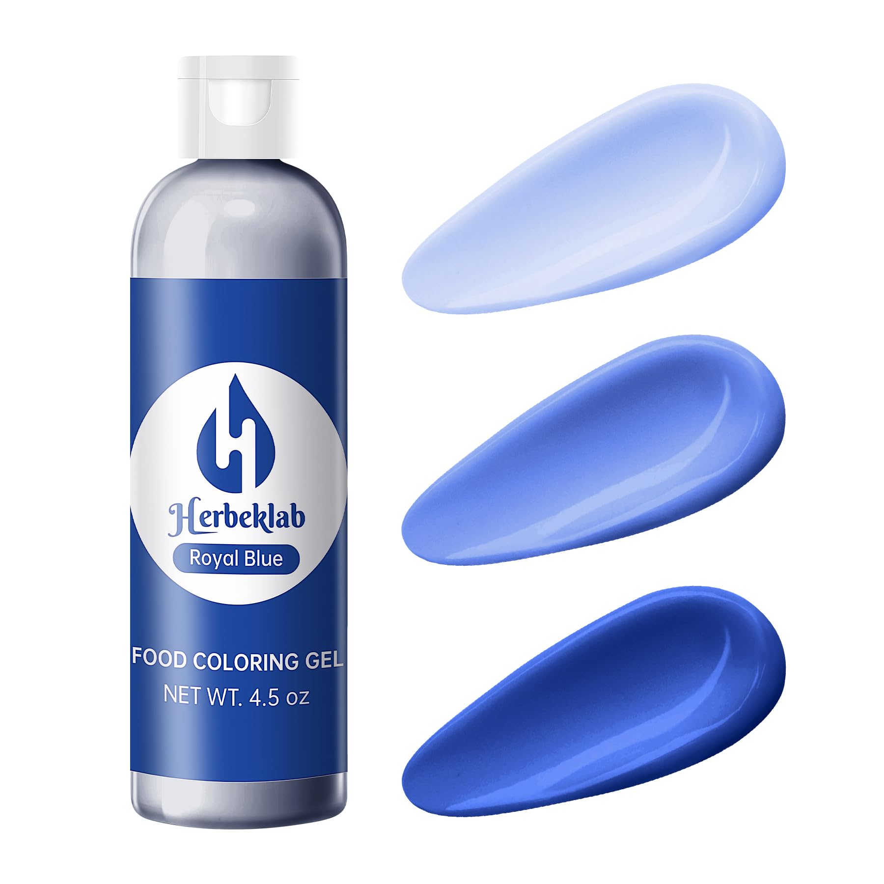 Royal Blue Gel Food Coloring 4.5 oz Professional Grade Royal Blue Food Dye Concentrated Gel Food Coloring for Icing Baking Cake 