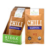 Riega Chili Seasoning Mix, Organic Spice Blend for Cooking Soups and Stews, 0.9 oz Packets, 8 Count