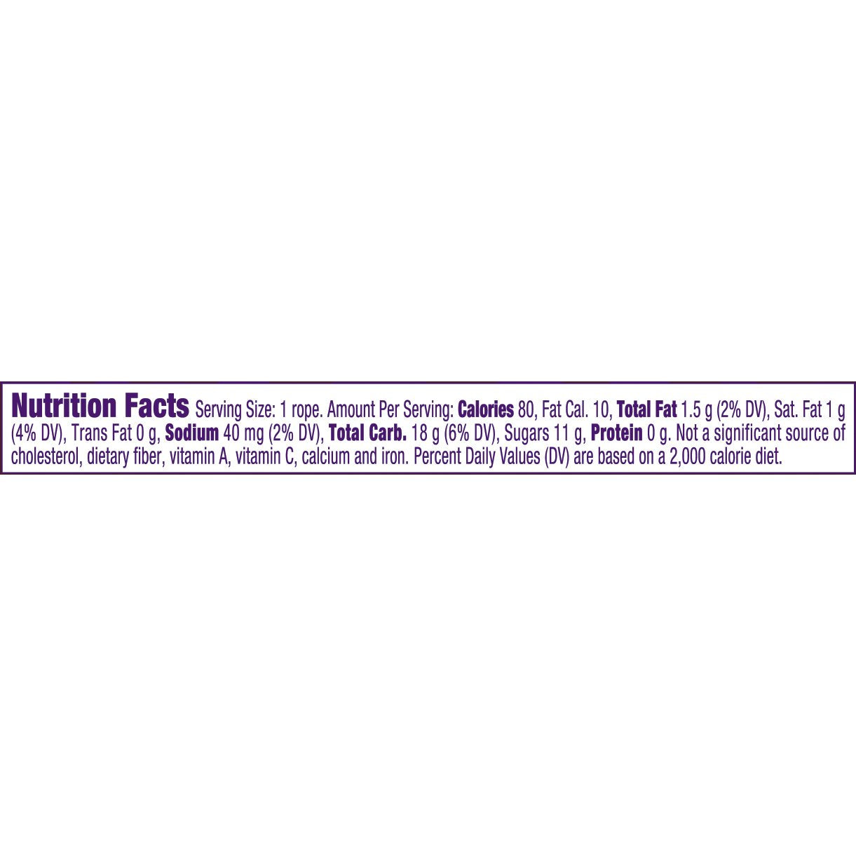Wonka Laffy Taffy Rope, Strawberry, 0.81 Ounce