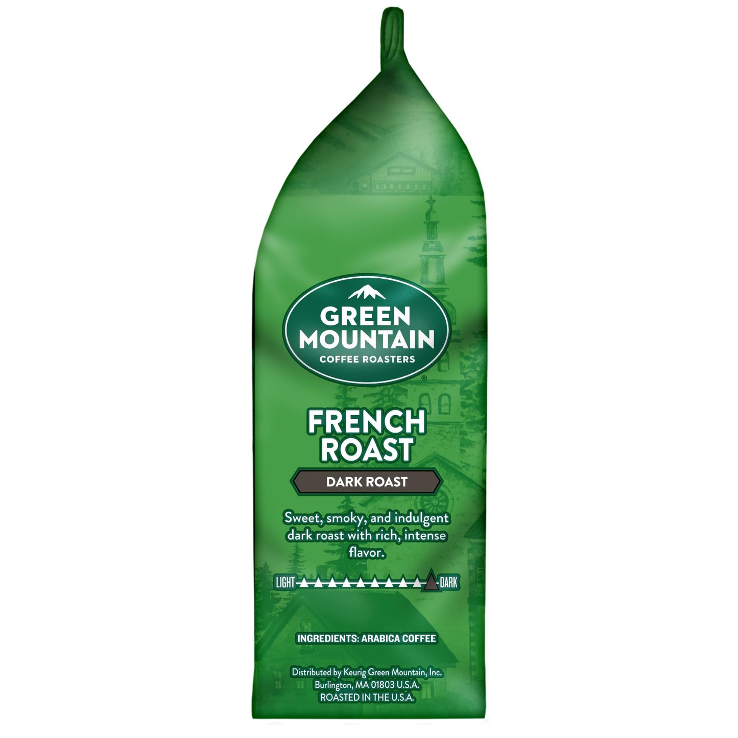 Green Mountain Coffee Roasters, French Roast, Ground Coffee, Dark Roast, Bagged 12Oz.