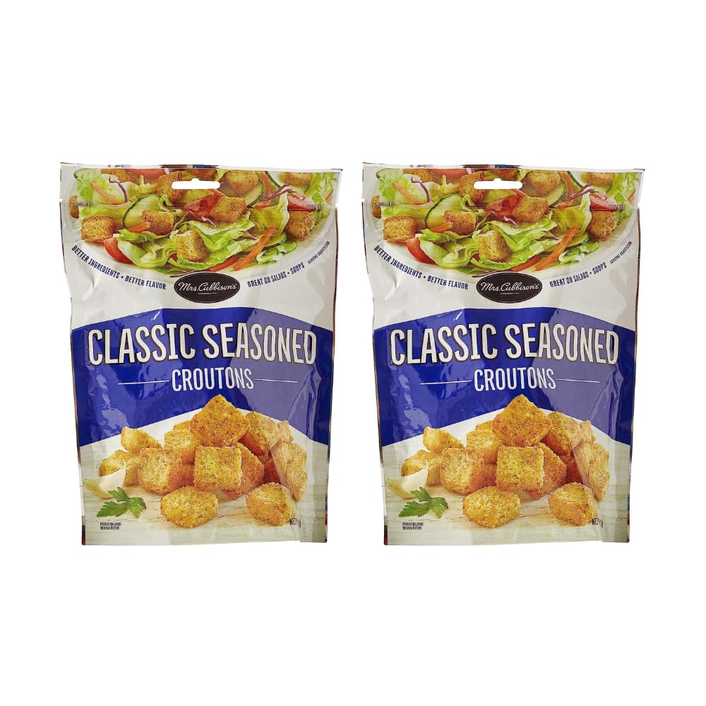 Mrs. Cubbison'S Croutons Classic Seasoned Restaurant Style, 5 Ounce (Pack Of 2)