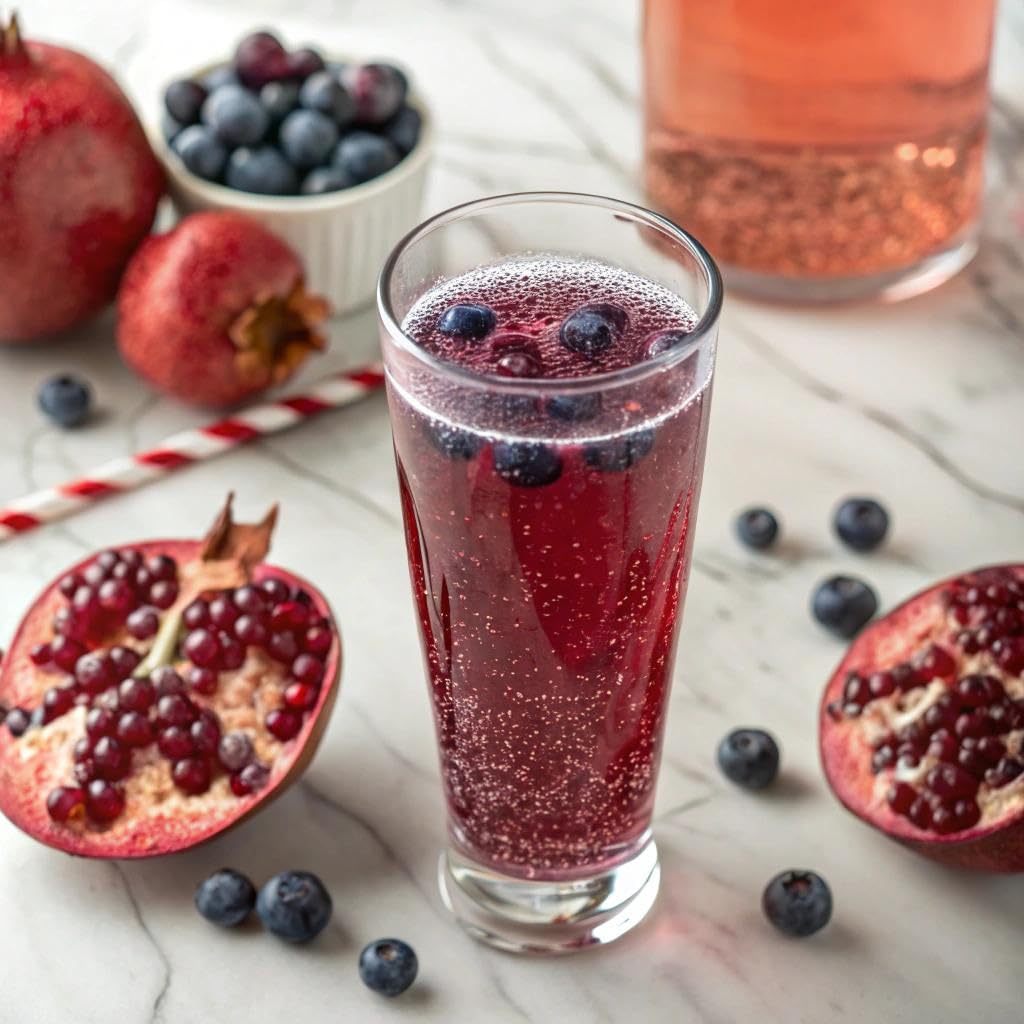 V8 +Energy Sparkling Pomegranate Blueberry Juice Energy Drink  11.5 fl oz Can (24 Pack)