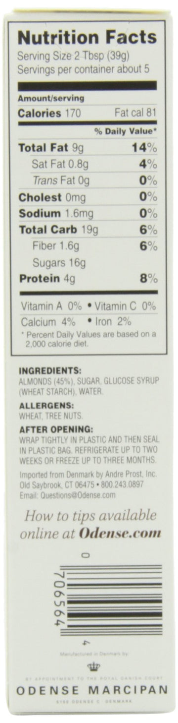 Odense Almond Paste, Gluten-Free, 7-Ounce Tube (Pack Of 6)