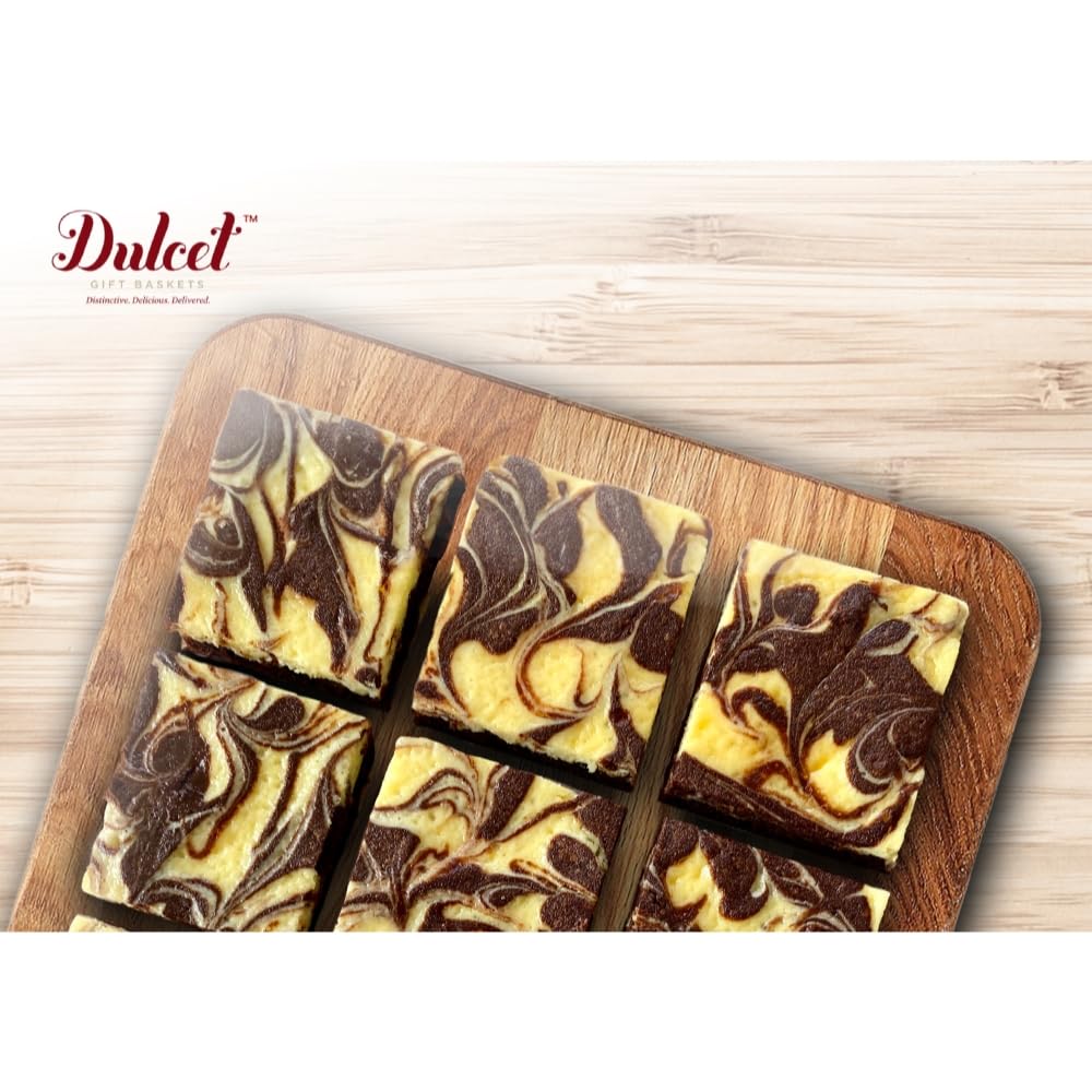 Dulcet Gift Basket Gourmet Brownie And Cookie Snack Signature Gift Basket-Includes A Variety Of Pastries In An Elegant Hand Assembled Tin Box, Great For Christmas, Happy Holidays For Friends, Family, Workers, And Colleagues