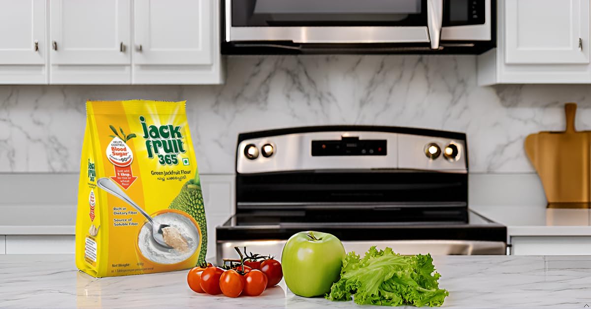 Jackfruit365 Green Jackfruit Flour | Helps in Blood Sugar Control | Organic Low Glycemic | 400g (Pack of 1)