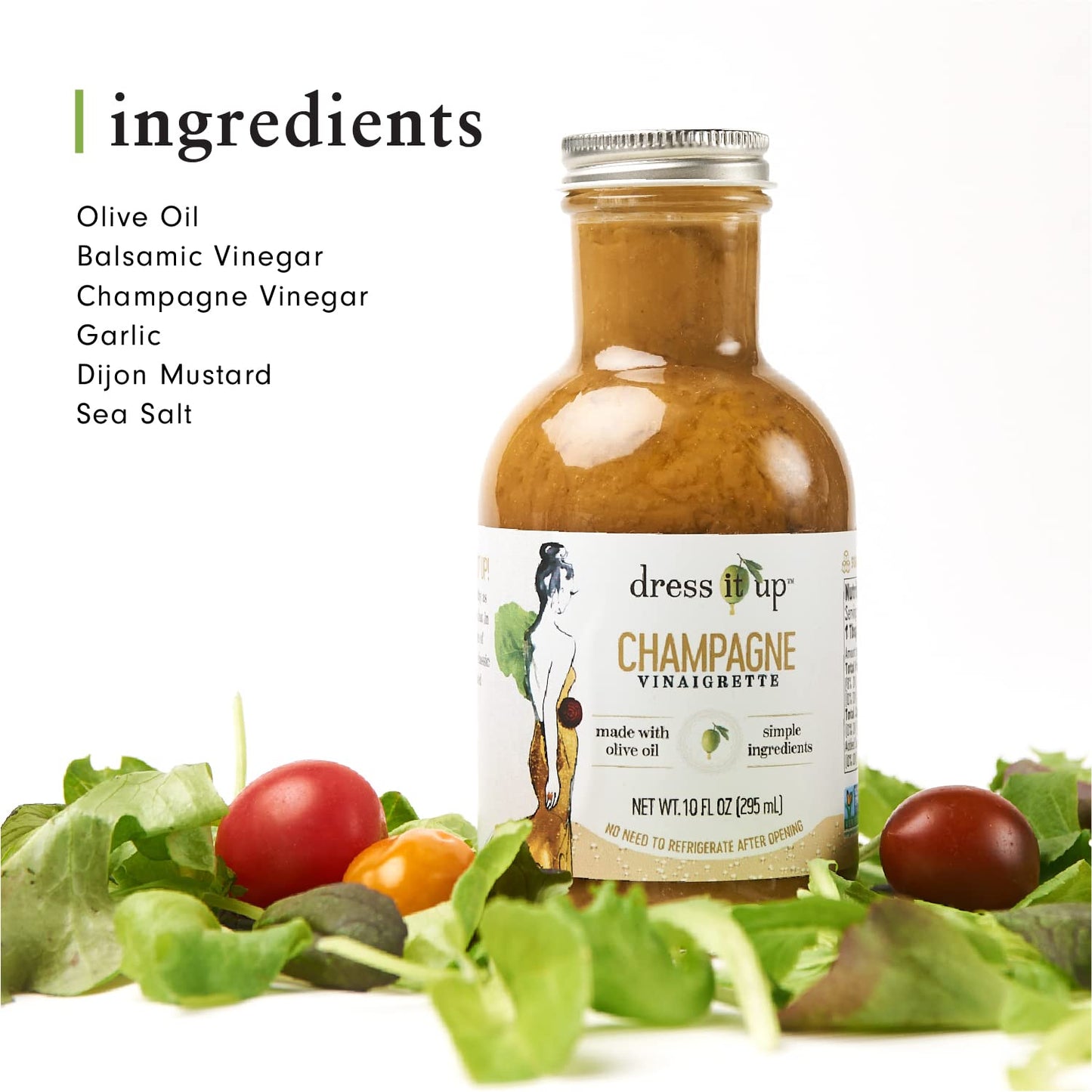 Dress It Up Dressing Champagne Vinaigrette - Versatile Salad Dressing & Marinade, 10 Fl Oz (Pack of 1)