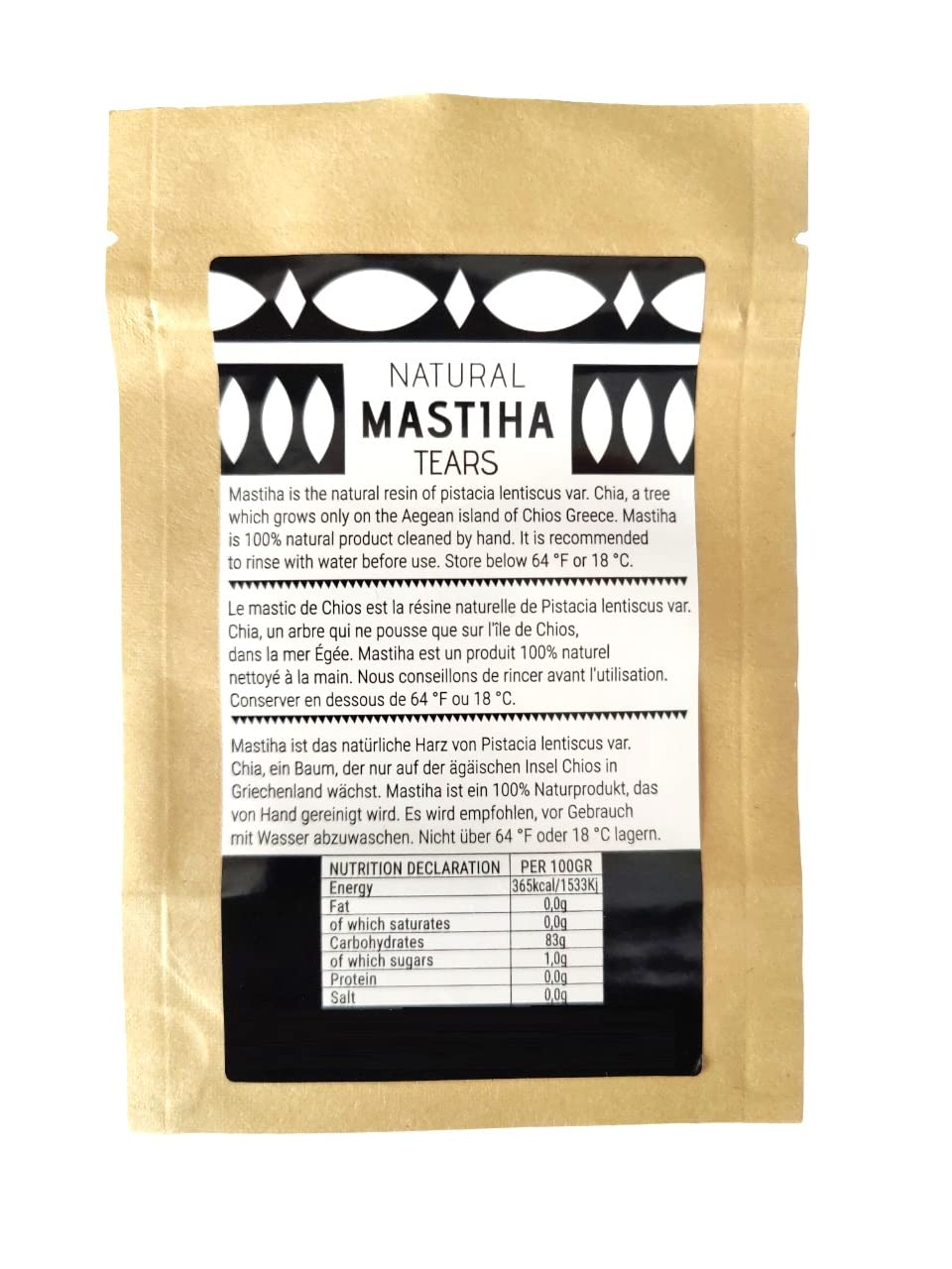 Terra Greek Chios Mastiha Tears Gum 100% Natural 20g - White