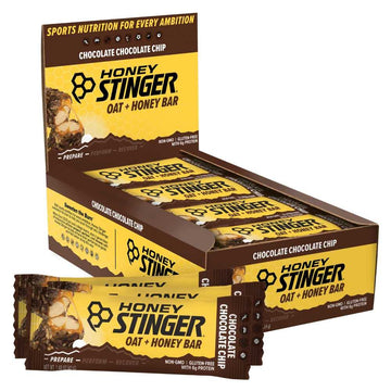 Honey Stinger Oat + Honey Bar | Chocolate Chocolate Chip | Energy Packed Food To Prepare For Exercise, Endurance And Performance