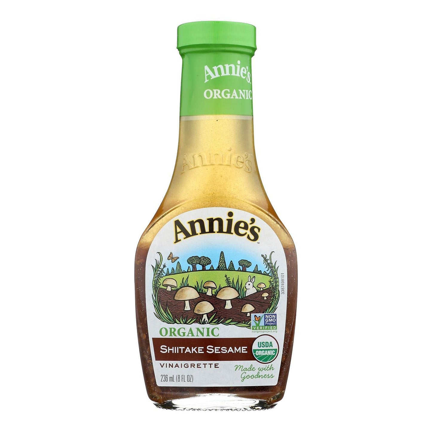 ANNIES HOMEGROWN DRSSNG VNGRT SHITAKE SSME ORG, 8 OZ, PK- 6