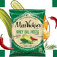 Miss Vickies Kettle Cooked Potato Chips  Spicy Dill Flavor  1.375 oz Bags  Pack of 8