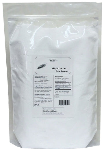 NuSci Aspartame Pure Powder 50 grams (1.75 oz) Low Calorie Sweetener