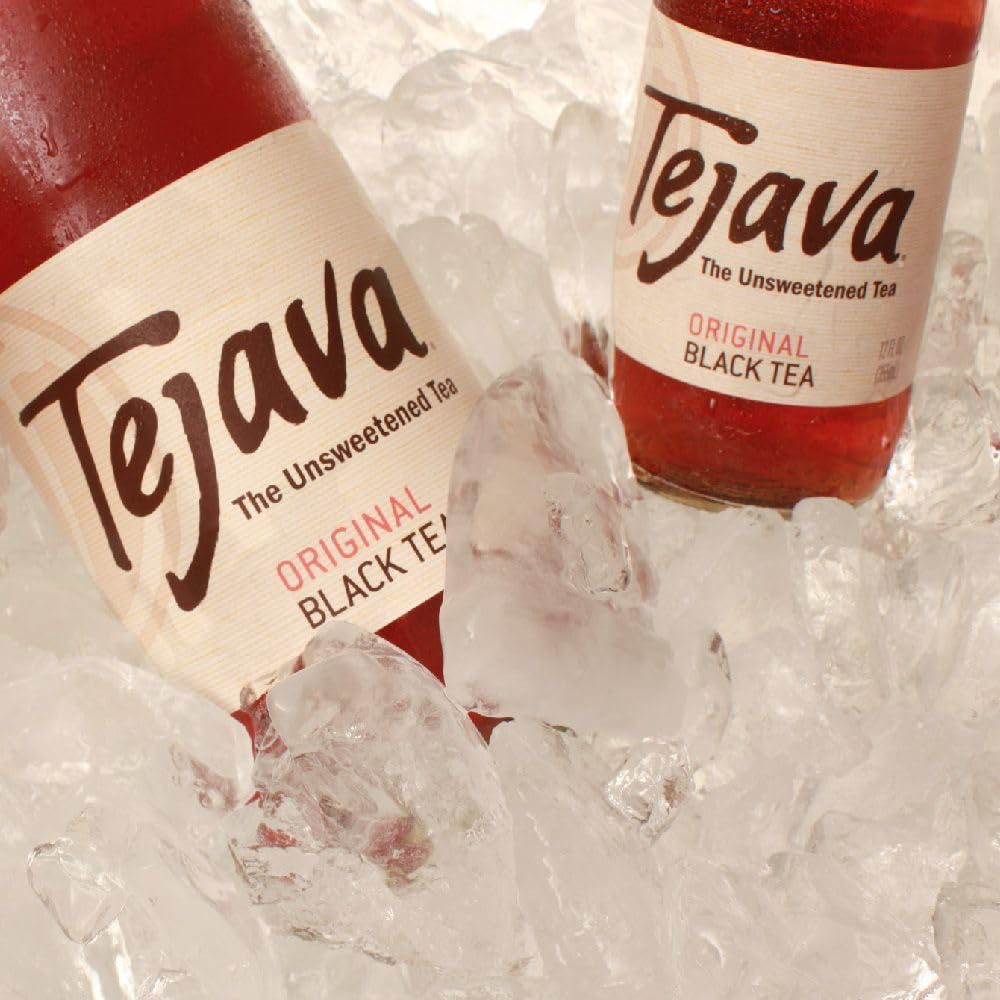 Tejava Original Unsweetened Black Iced Tea, 12 Pack, 1 Liter Glass Bottles, Non-Gmo, Kosher, No Sugar Or Sweeteners, No Calories, No Preservatives, Brewed In Small Batches