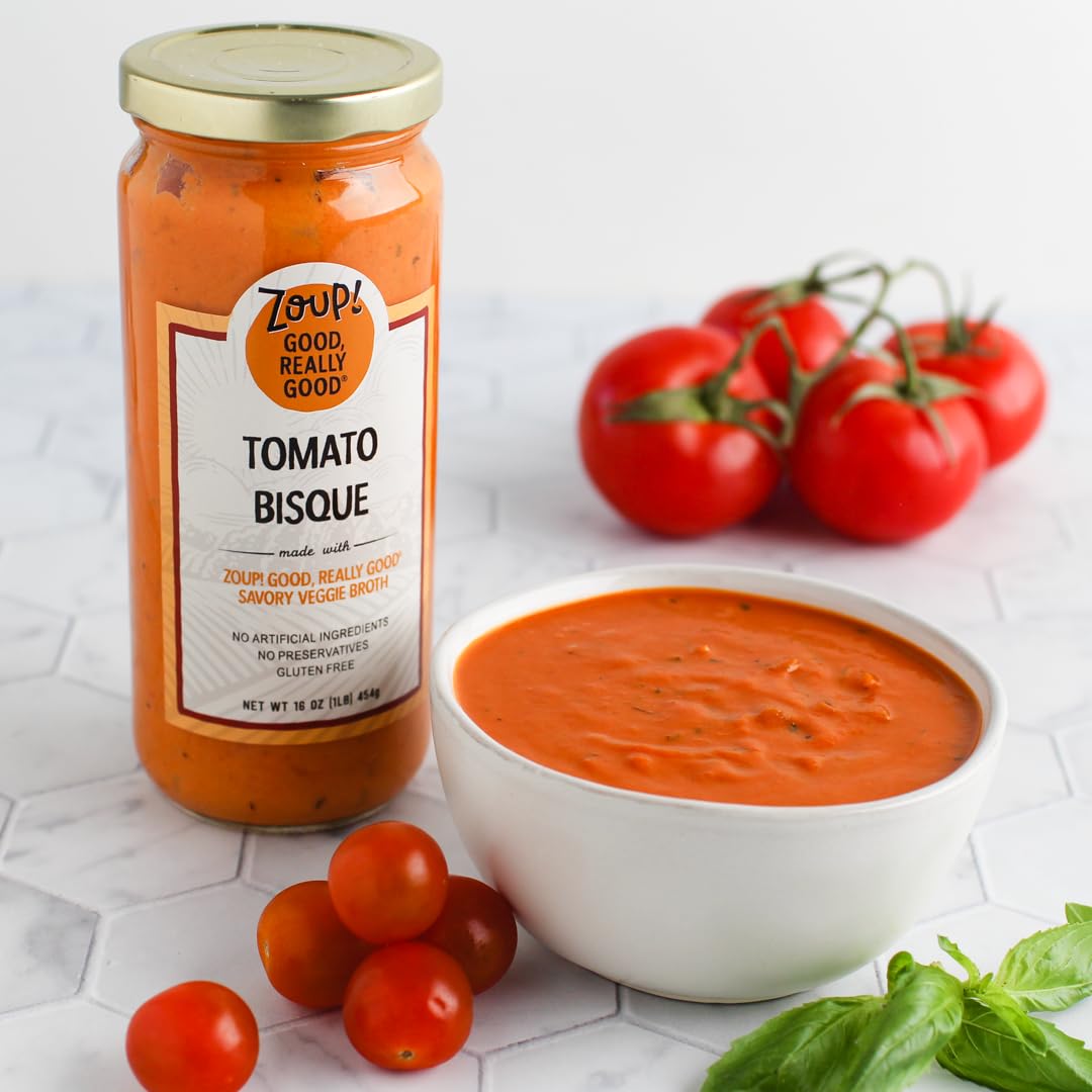 Zoup! Tomato Bisque - Gluten Free, Ready to Serve, 16 Fl Oz (Pack of 3)