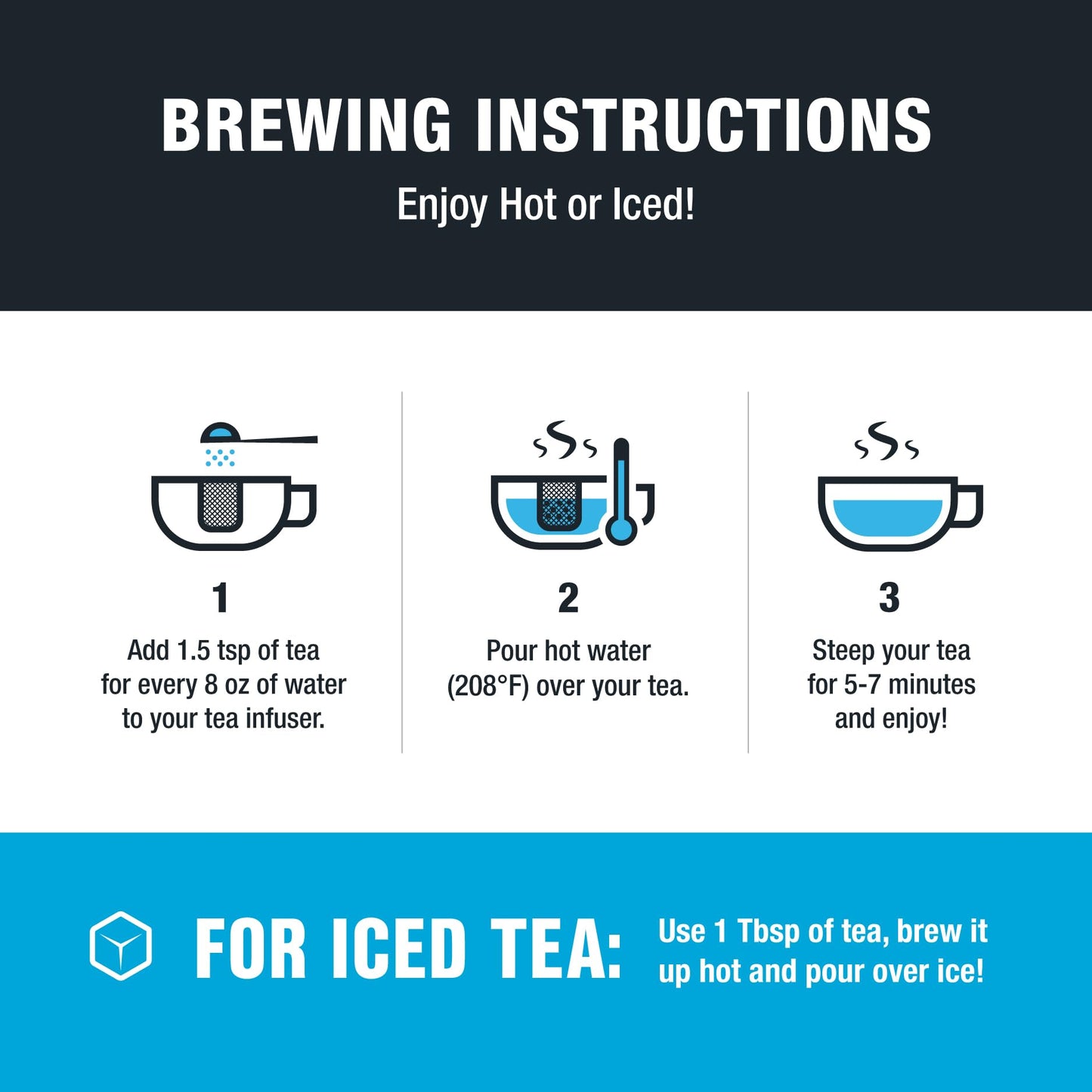 Tiesta Tea Lavender Chamomile Loose Leaf Herbal Tea 8 oz Bulk Bag - Non-Caffeinated, Hot & Iced Tea, Model 33057