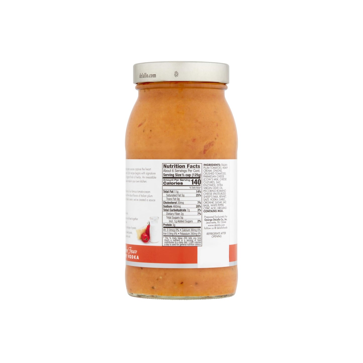 DeLallo Creamy spirit-inspired flavor Sauce, 6-Pack, Made with Parmesan & Pecorino Romano, Gluten Free, One Size, Model 072368124377