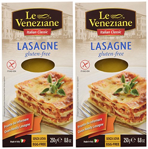 Le Veneziane Gluten Free Lasagne Sheets, 8.8 Ounce (Pack Of 2)