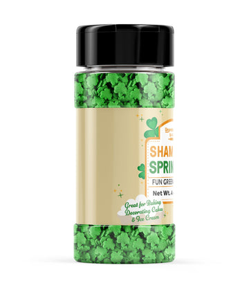 Unpretentious Shamrock Sprinkles, 4 Oz, Vibrant & Colorful, St. Patrick'S Day, Dessert Decoration