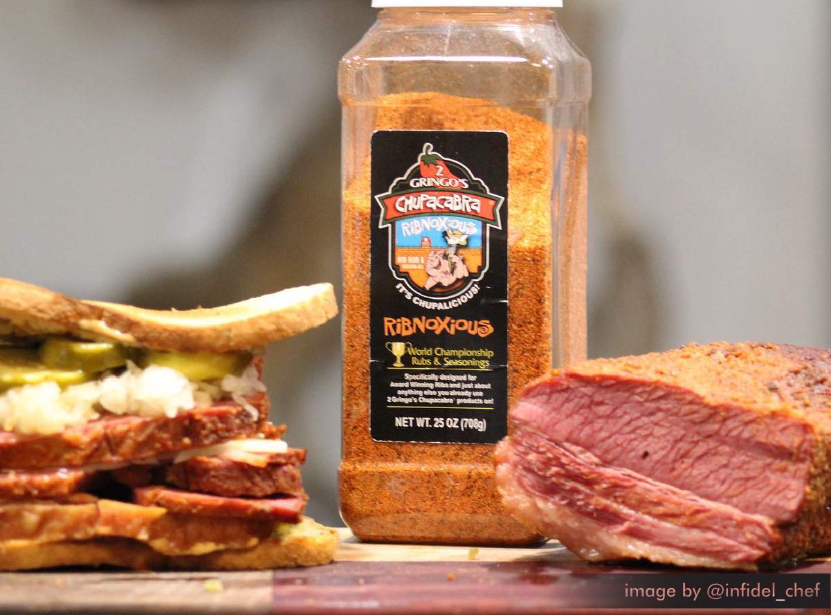 2 Gringos Chupacabra Ribnoxious Rub, 25 Ounce Bottle, Cooking Seasoning