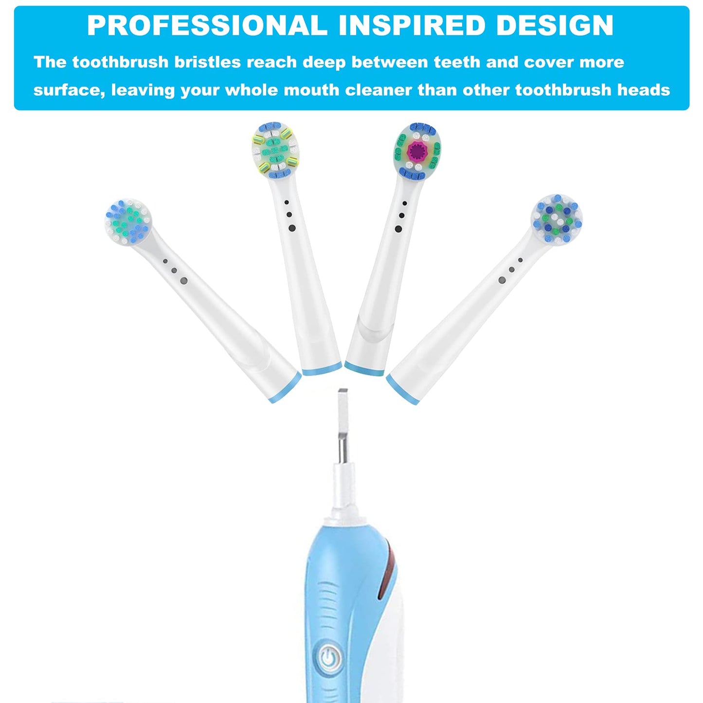 Replacement Brush Heads For Oral B Compatible Electric Toothbrush Heads, Including 4 Precision, 4 Floss, 4 Cross And 4 Whitening