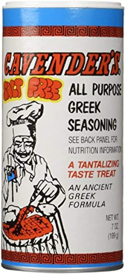 Cavender s All Purpose Greek Seasoning (Salt Free/No MSG) - 7 oz (pack of 2)
