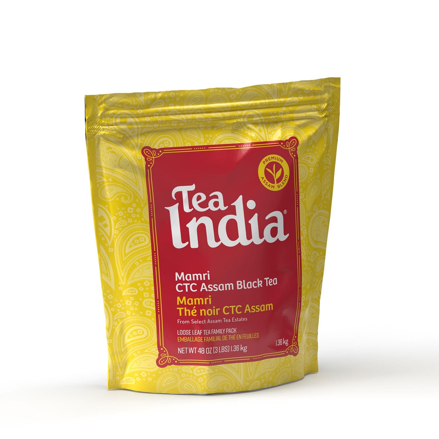 Tea India CTC Assam Loose Leaf Black Tea Strong, Full-Bodied Flavorful Blend Of Premium Black Tea Made with Natural Ingredients 