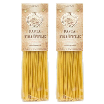 Morelli Truffle Tagliolini Italian Pasta - Gourmet Pasta - Handmade In Small Batches - Imported Italian Pasta Noodles - Durum Wh
