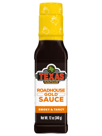 Texas Roadhouse Gold Sauce, 12 oz. Bottle, Perfect Steak Marinade or Dipping Sauce, Made with Vinegar, Apple Butter and Soy Sauc