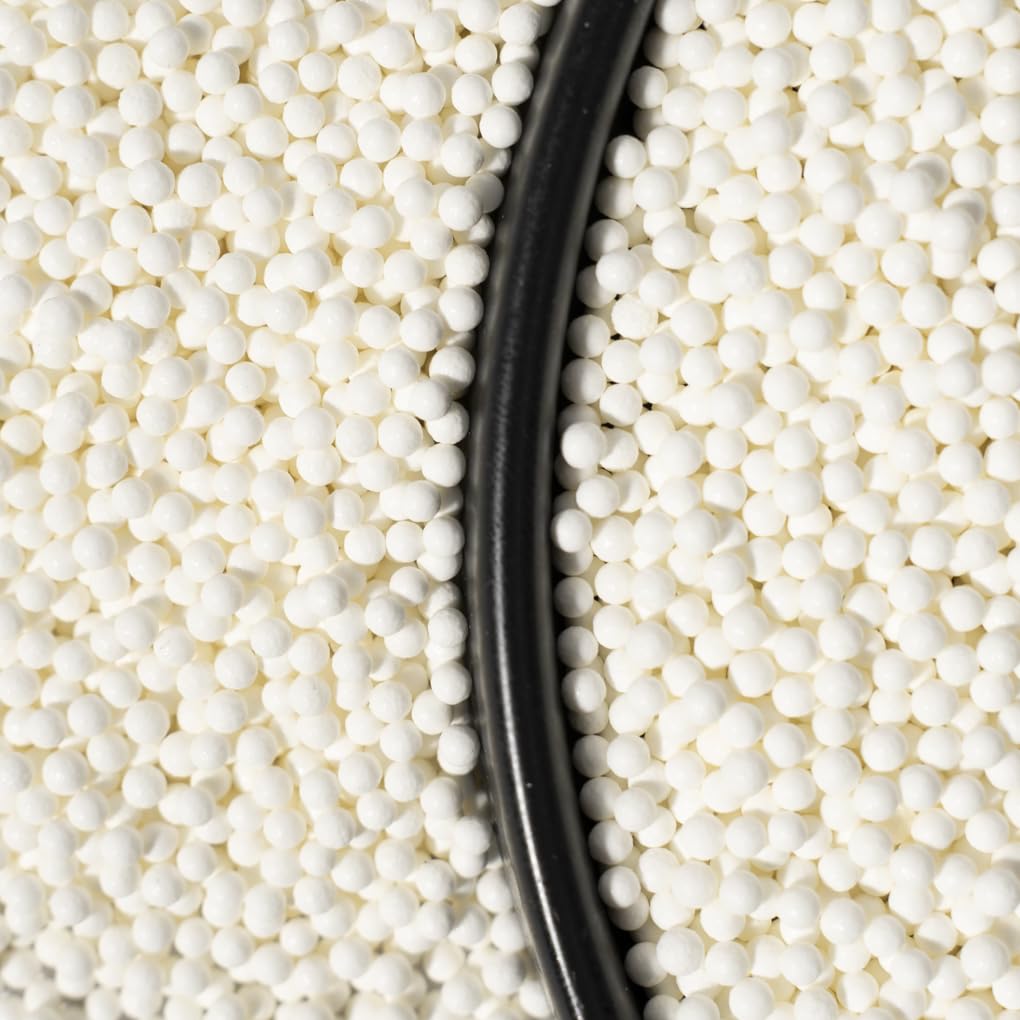 NIPEOR White Edible Pearl Sprinkles for Cake Decorations, 2mm Matte Sugar Pearls, 130g/4.6oz