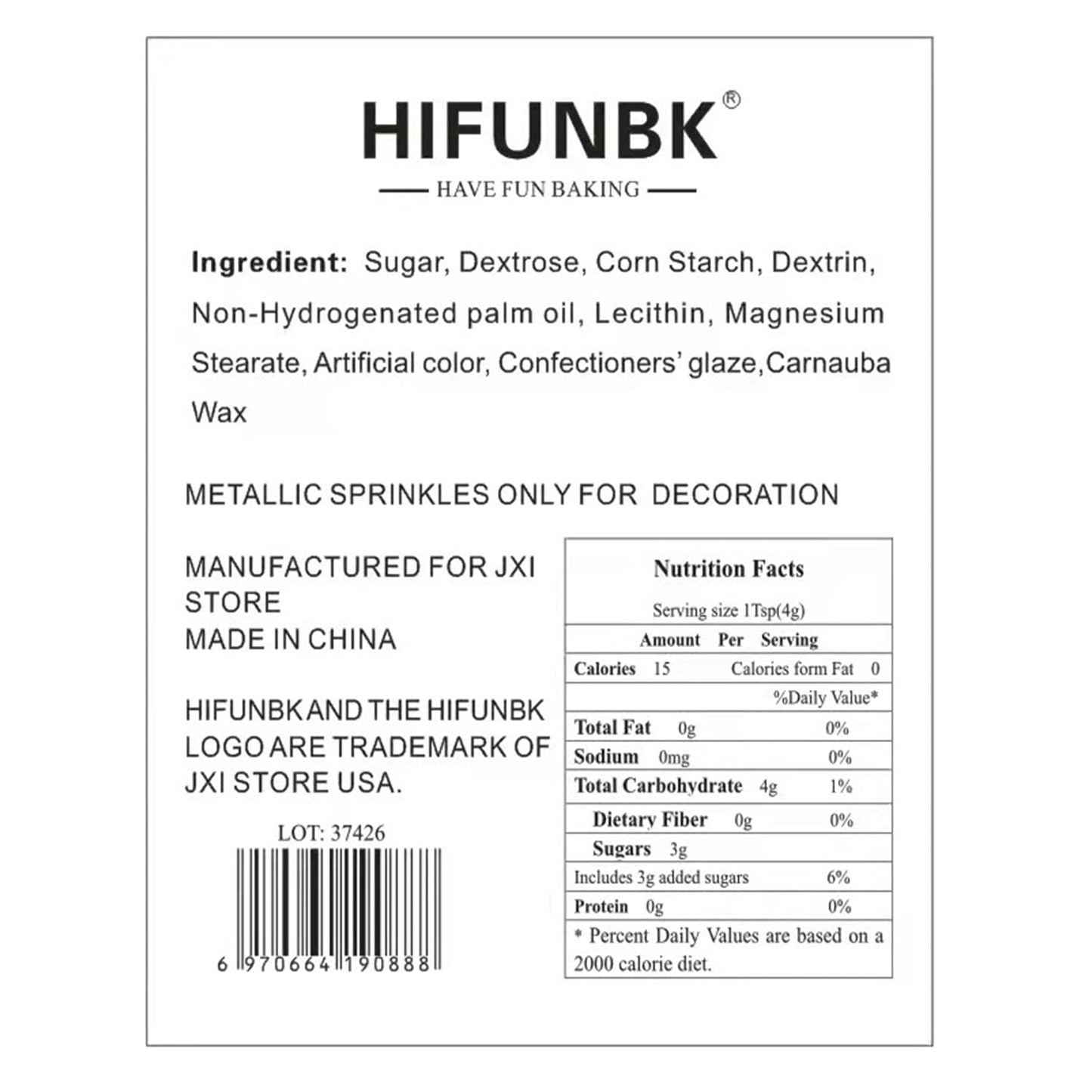 Hifunbk Gold Mix Sprinkle For Cupcake Topper With Gift Box Pack, 10 Different Shape Sugar Candy Dragee For Cake Baking Decoratio