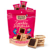 Michel et Augustin Gourmet Chocolate Cookie Squares | Dark Chocolate & Sea Salt | Individually Wrapped European Cookies | 15 Fre