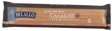 Delallo Whole Grain Spaghetti Pasta, Gluten Free & Non-GMO, 12 Oz (Pack of 12)