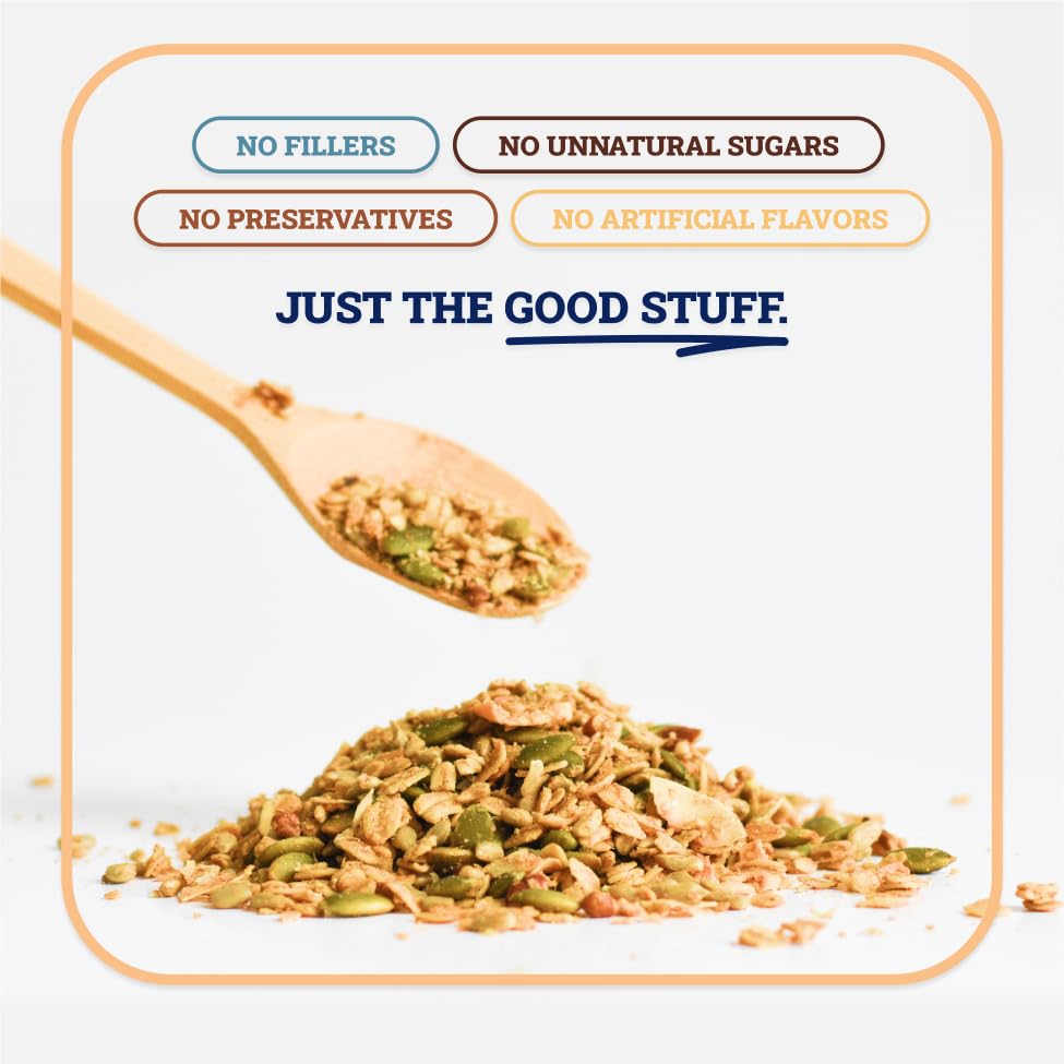 Sweet Dianes Granola - Standard Size (12 oz): Organic, Low-Sugar, High-Fiber, Gluten-Free, Vegan, Delicious Breakfast and Snack