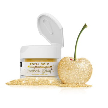 Bakell - Royal Gold Tinker Dust (5g, 1x Jar) Edible Glitter for Food, Desserts, and Beverages!